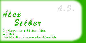 alex silber business card